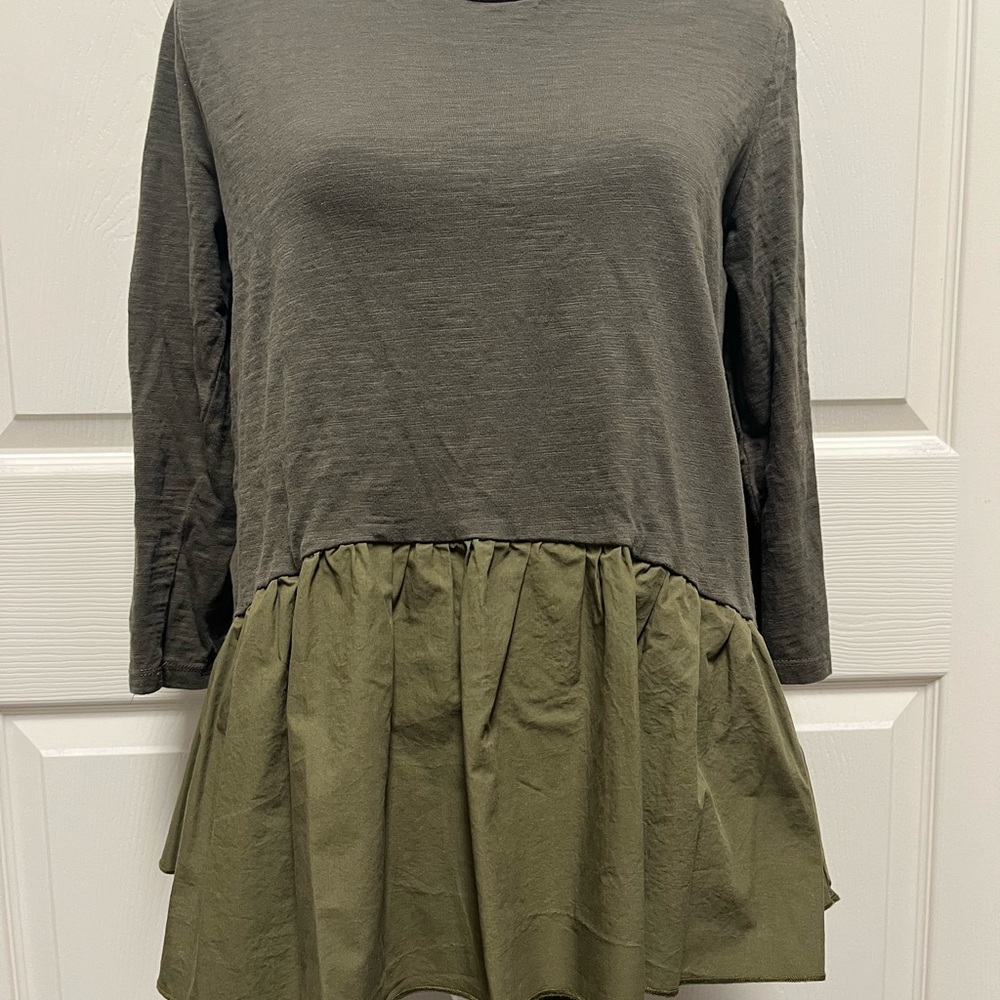 English Factory Olive Layered Tunic
